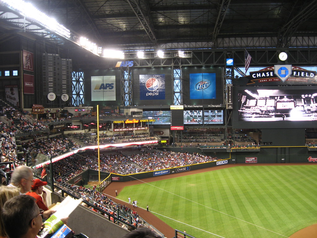 Arizona Diamondbacks player at bat during a baseball game