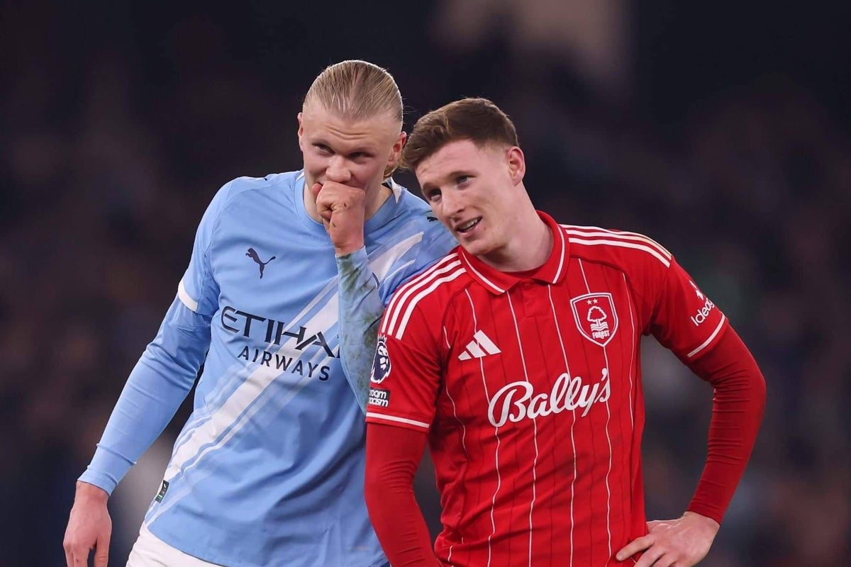 Manchester City players in training gear at the Etihad Campus