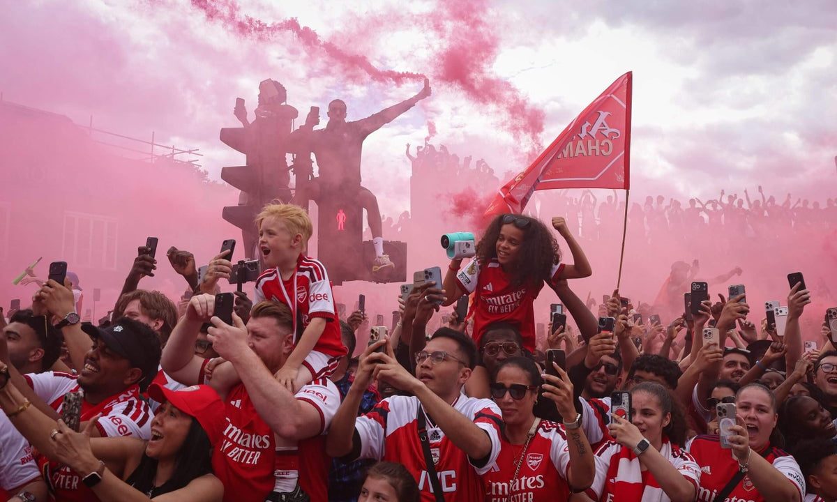 Arsenal Celebrates Premier League Title Amidst Champions League Heartbreak and Fan Festivities