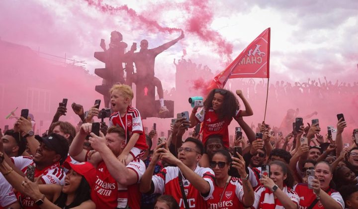 Arsenal Celebrates Premier League Title Amidst Champions League Heartbreak and Fan Festivities