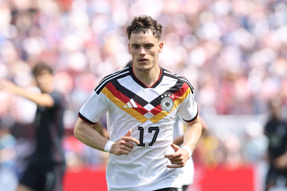 Florian Wirtz in action for the German national team during a match.