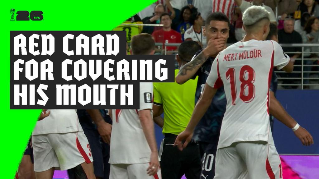 Miguel Almirón Sent Off for Covering Mouth Under New World Cup Rules