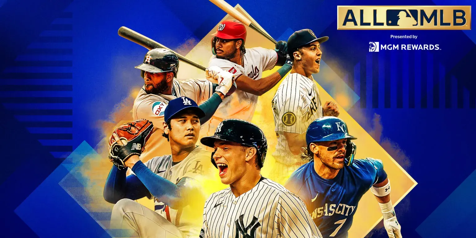 Baseball players competing on a Major League Baseball field.