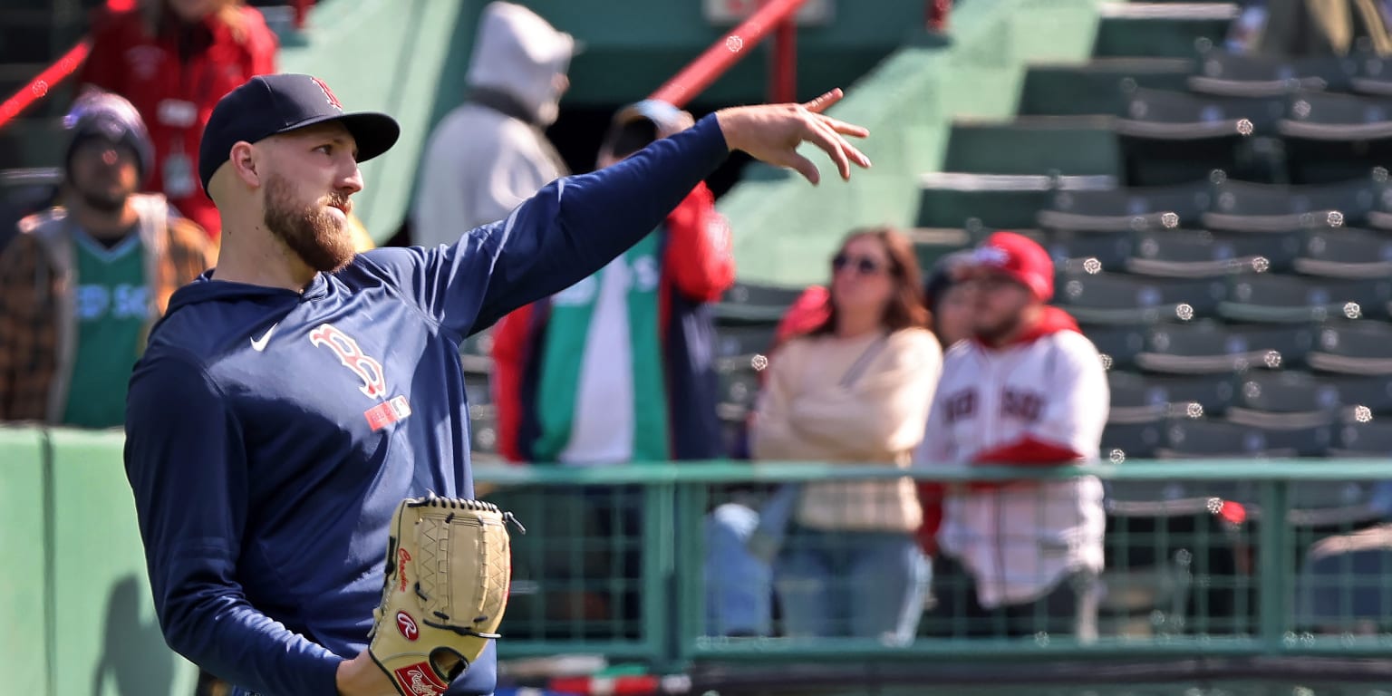 Boston Red Sox pitcher Garrett Crochet in action during a game.