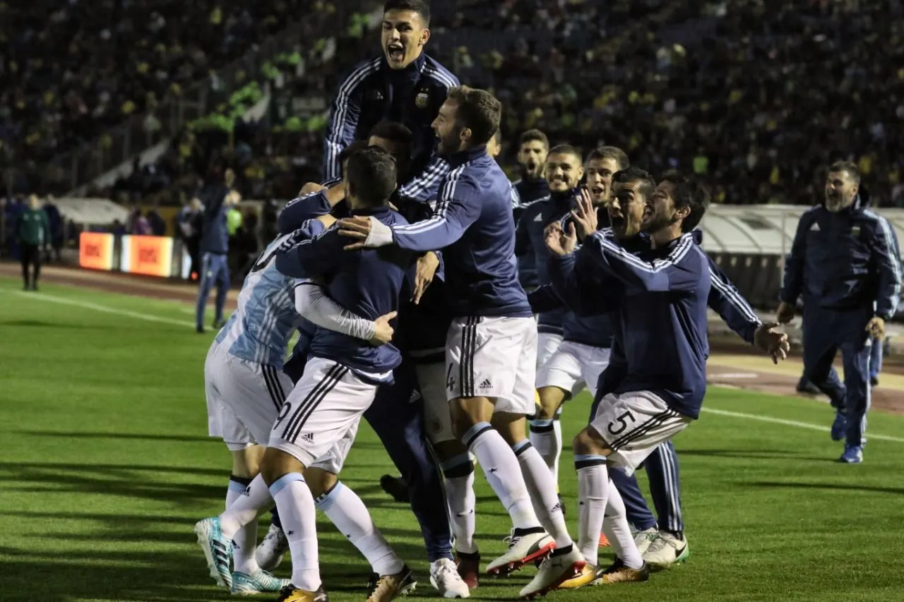 Cristian Romero in an Argentina national team jersey during the 2026 World Cup final match against Spain.