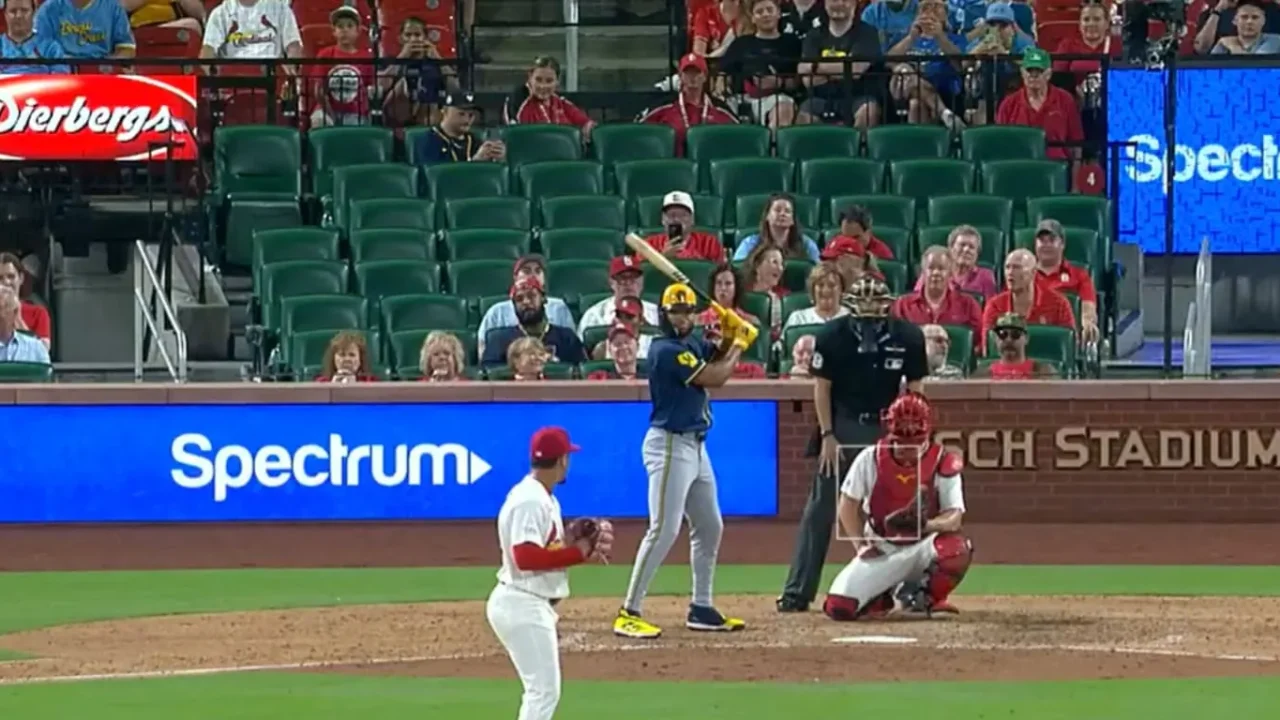 Jackson Chourio Takes a Left-Handed Swing in Unconventional At-Bat