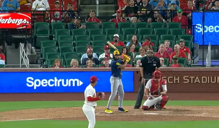 Jackson Chourio Takes a Left-Handed Swing in Unconventional At-Bat