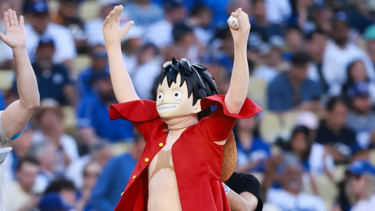 Monkey D. Luffy Delivers First Pitch at Dodger Stadium for ‘One Piece’ Night