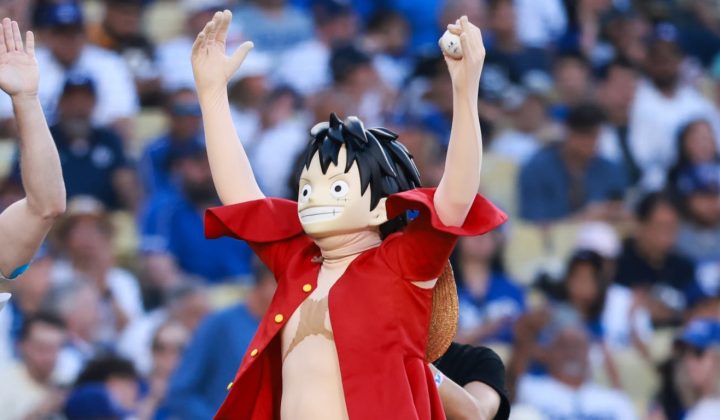 Monkey D. Luffy Delivers First Pitch at Dodger Stadium for ‘One Piece’ Night