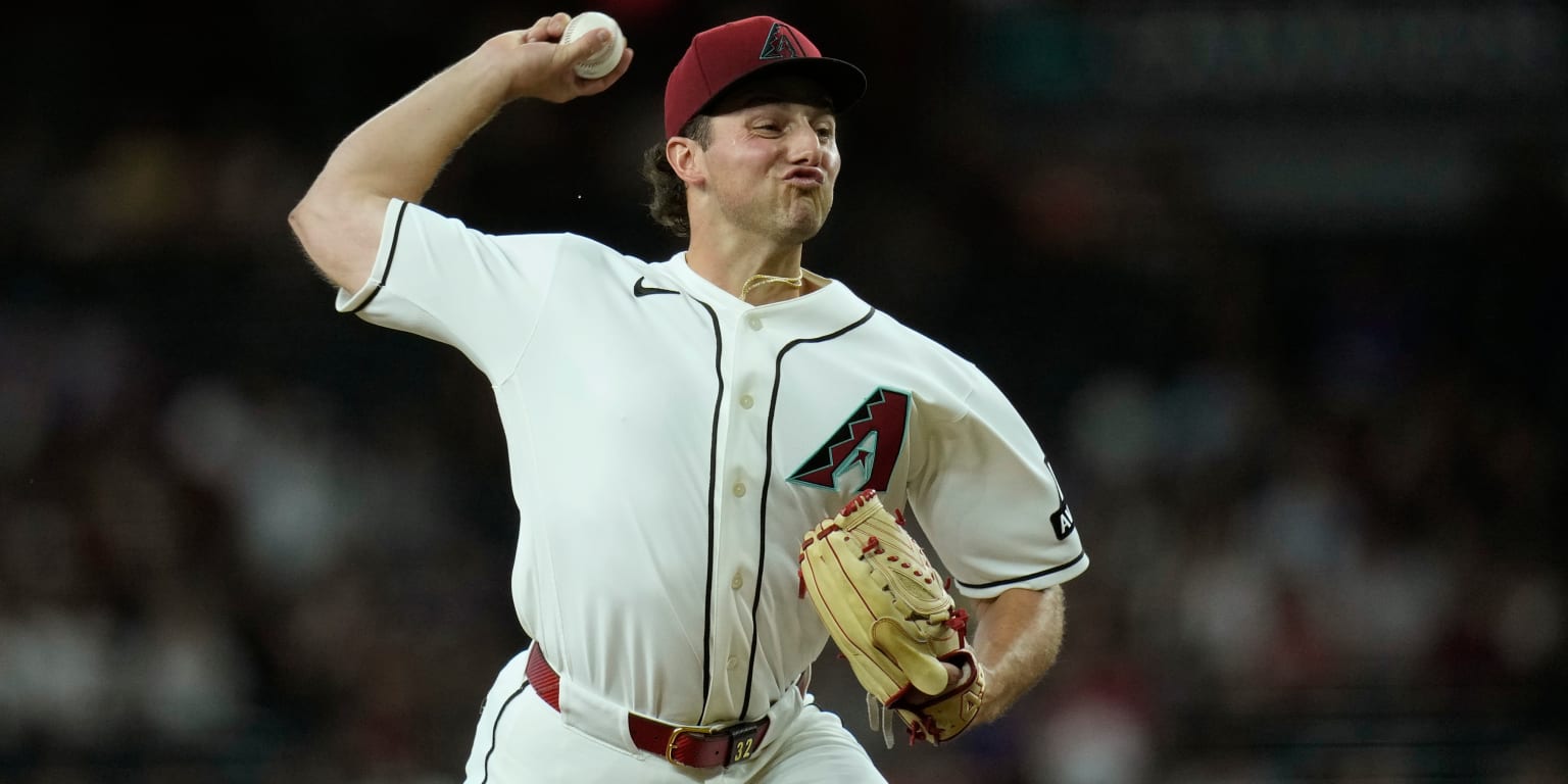 Arizona Diamondbacks pitcher Brandon Pfaadt in action on the mound.
