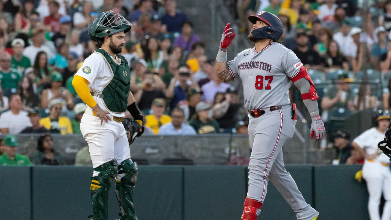 Chaparro’s Eight RBIs Power Nationals to Dominant Victory Over A’s