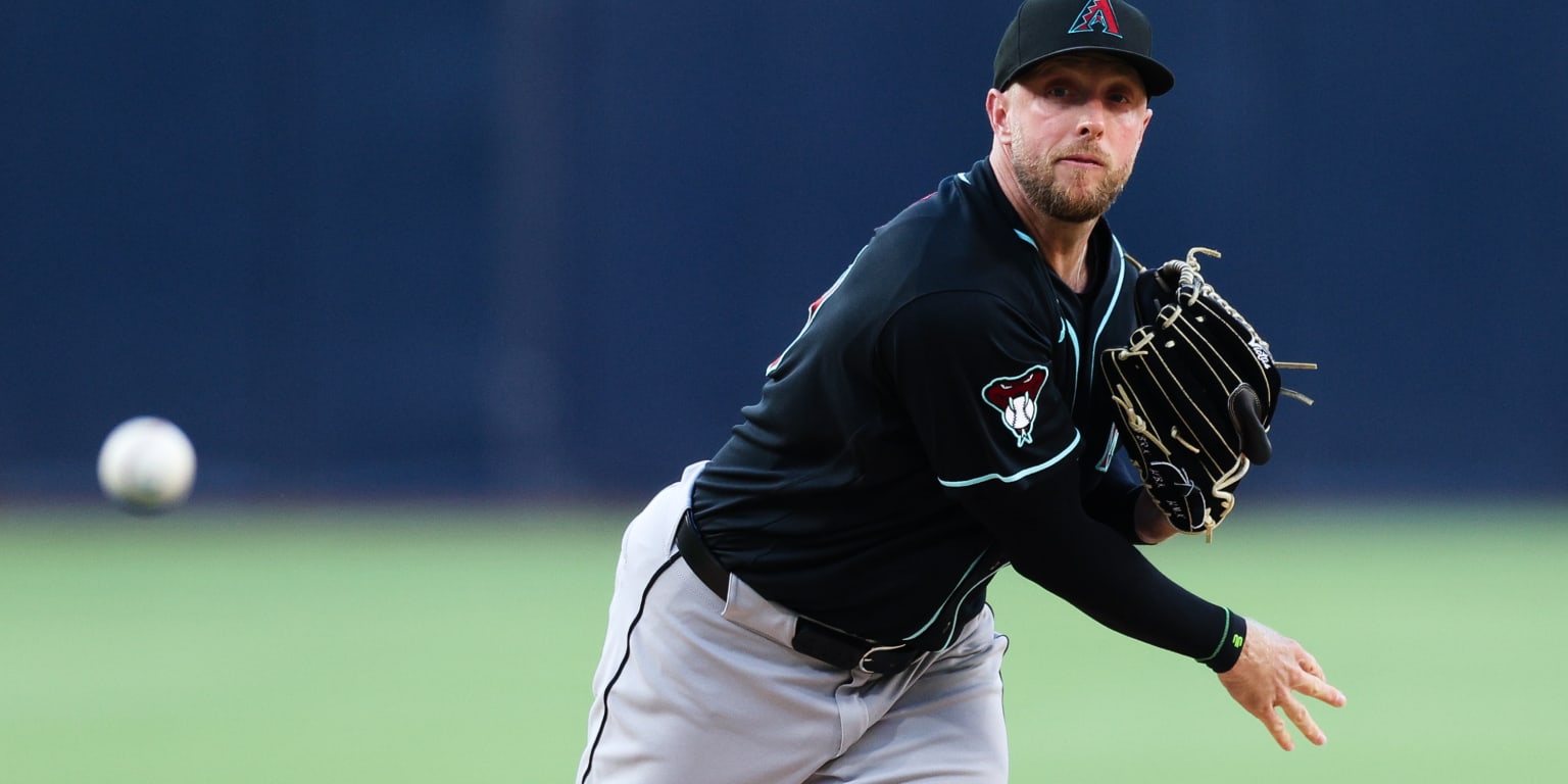 Arizona Diamondbacks pitcher Merrill Kelly in action on the mound.