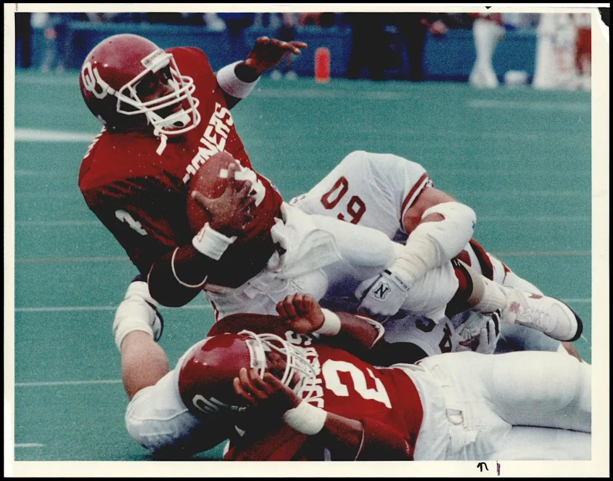 Jamelle Holieway, former Oklahoma Sooners quarterback and 1985 national champion, during his playing career
