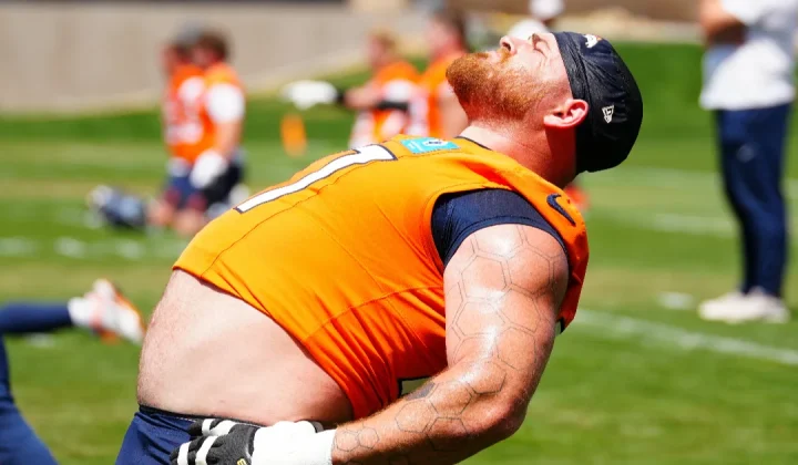 Broncos Guard Quinn Meinerz Gets Drug Test Call After Throwing Aaron Donald to the Turf