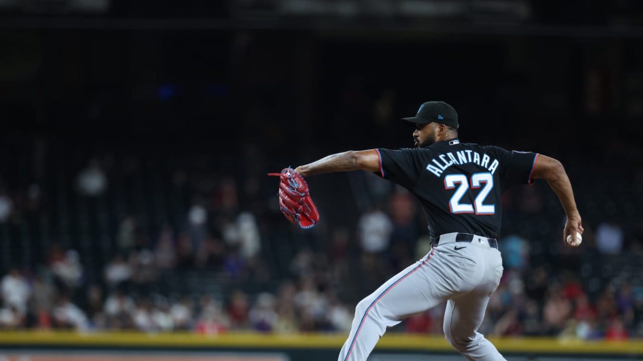 Sandy Alcantara Records First Career Save in Marlins Bullpen Appearance