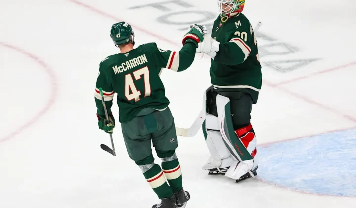Wild’s Sturm Hospitalized After Puck to Head in Eerie Echo of Faber Injury