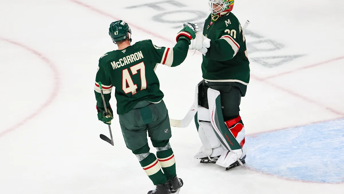 Wild’s Sturm Hospitalized After Puck to Head in Eerie Echo of Faber Injury