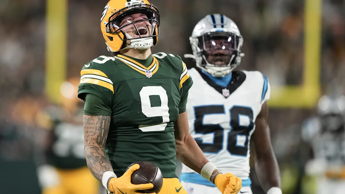 Packers’ Christian Watson Details Hospital Trip and Return After Rib Scare Against Panthers